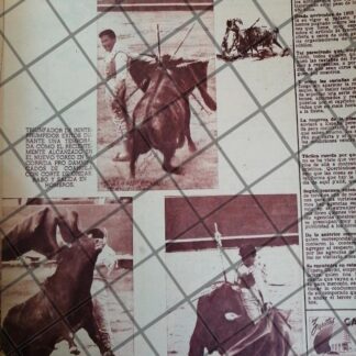 AFICHE ANTIGUO INICIOS DEL TORERO GUILLERMO CARVAJAL JR. 1953