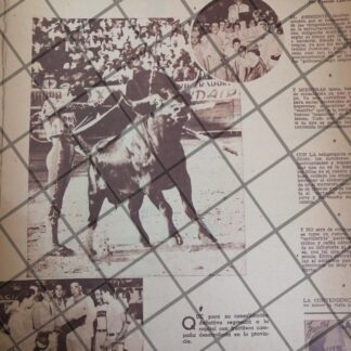 AFICHE ANTIGUO TORERO RUBEN ZALAZAR 1953