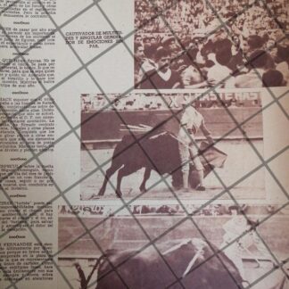AFICHE ANTIGUO TORERO JAIME BOLAÑOS. 1954