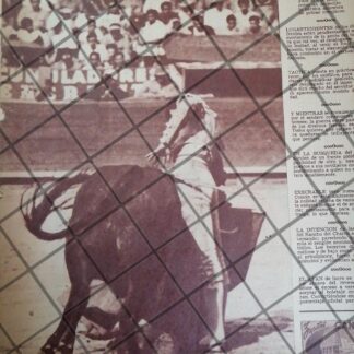 AFICHE ANTIGUO INICIOS DEL TORERO FERNANDO BRAND. 1954