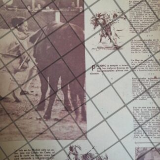 AFICHE ANTIGUO TORERO. RAFAEL SANTACRUZ EN MEXICO 1954