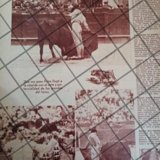 AFICHE ANTIGUO TORERO. JESUS CORDOBA RAMIREZ. 1950s