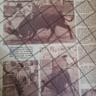 AFICHE ANTIGUO TORERO. POLO TRUJILLO FRANCO. 1950s