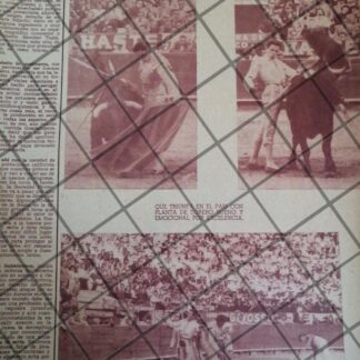 AFICHE ANTIGUO TORERO. RAFAEL RODRIGUEZ DOMINGUEZ. 1950s