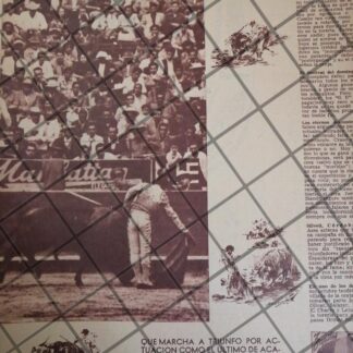 AFICHE ANTIGUO TORERO. JORGE REYNA ARTEAGA. EL PITI 1954