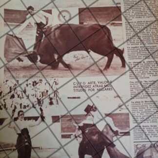 AFICHE ANTIGUO LA TORERA PATRICIA McCORMICK 1954