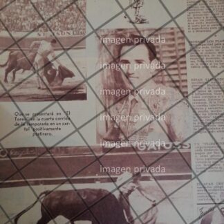 AFICHE ANTIGUO TORERO HECTOR SAUCEDO GALINDO 1954