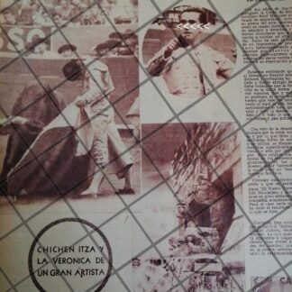 AFICHE ANTIGUO DEBUT DEL TORERO ANTONIO DEL OLIVAR 1953