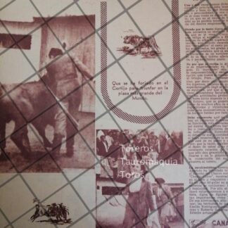 AFICHE ANTIGUO TORERA. ROSA BERTA. LA FARAONA 1953