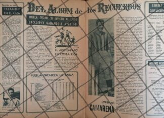AFICHE RETRO FUTBOLISTA LORENZA CAMARENA Y MAS 1963