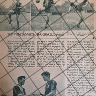 AFICHE RETRO FUTBOLISTA. ALFREDO PISTACHE TORRES, 1955 2