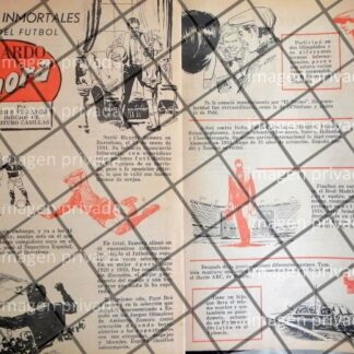 TIRA COMICA RETRO. RICARDO ZAMORA 1963 POR. ARTURO CASILLAS. FUTBOL