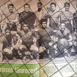 AFICHE RETRO CLUB TIBURONES ROJOS 1963 FUTBOL