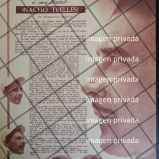 AFICHE RETRO FUTBOLISTA. NACHO TRELLES 1963