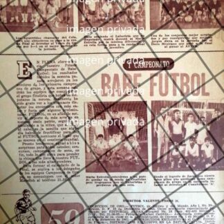 AFICHE RETRO CAMPEONATO "BABE FUTBOL" 1963 /RARO 3