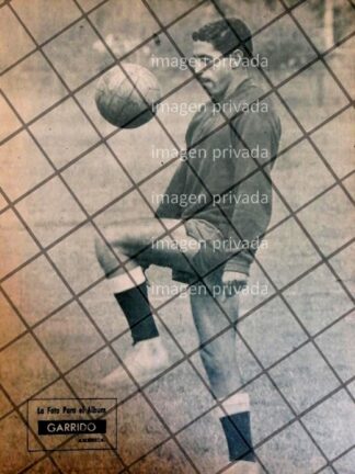 AFICHE RETRO FUTBOLISTA. Armando "Pichicuaz" Garrido 1963