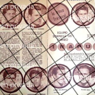 AFICHE RETRO CLUB DE FUTBOL IRAPUATO 1963 /RARO