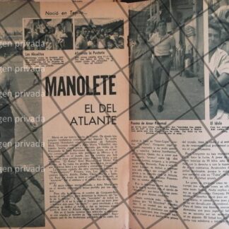 AFICHE RETRO FUTBOLISTA BERNARDO HERNANDEZ VILLASEÑOR 1963