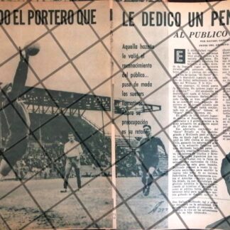 AFICHE RETRO FUTBOLISTA RAFAEL MOLLINEDO GARCIA 1963