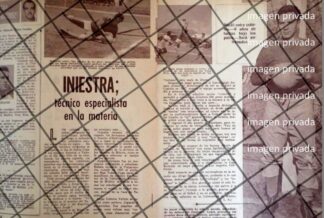 AFICHE RETRO FUTBOLISTA JORGE INIESTRA VALLEJO 1963