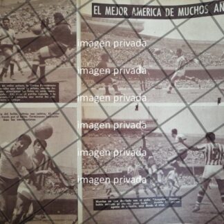 AFICHE RETRO PARTIDO CLASICO. AMERICA - CHIVAS 1963