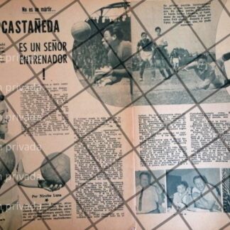AFICHE RETRO ENTRENADOR. FELIPE CASTAÑEDA 1963 FUTBOL