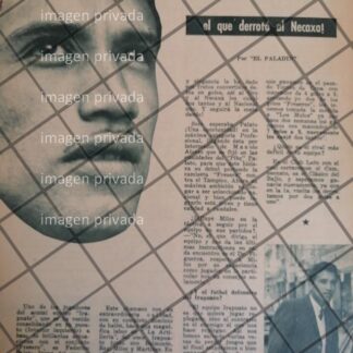 AFICHE RETRO FUTBOLISTA FEDERICO PALATO JAIME 1963