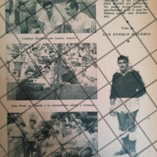 AFICHE RETRO FUTBOLISTA LA TOTA CARBAJAL 1963