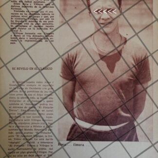 AFICHE RETRO FUTBOLISTA. JOSE ANTONIO ROCA, 1955