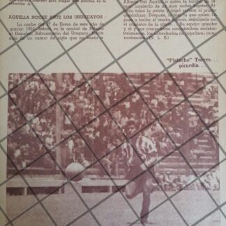 AFICHE RETRO FUTBOLISTA. ALFREDO PISTACHE TORRES, 1955