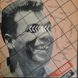 AFICHE RETRO FUTBOLISTA EL JESUS CHARRO GARCIA 1963