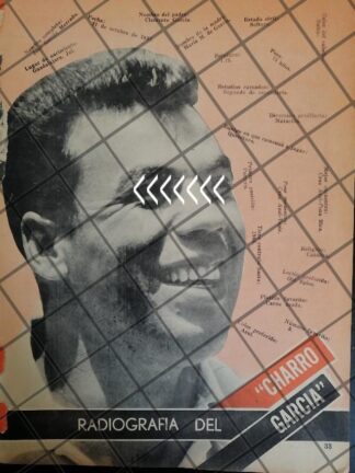 AFICHE RETRO FUTBOLISTA EL JESUS CHARRO GARCIA 1963