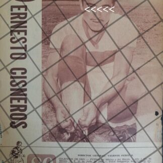 AFICHE RETRO FUTBOLISTA ERNESTO CISNEROS SALCEDO 1963