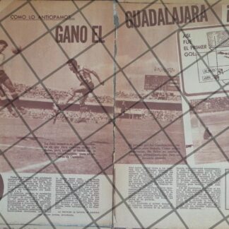 AFICHE RETRO CLUB AMERICA VS CHIVAS DE GUADALAJARA 1963