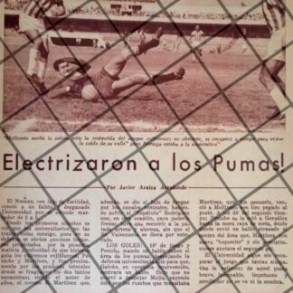 AFICHE RETRO PARTIDO NECAXA - PUMAS 1963
