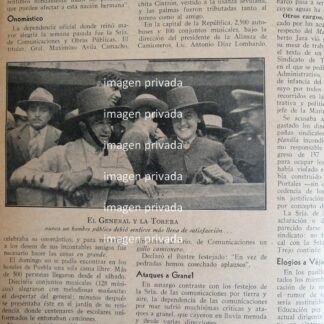 AFICHE RETRO. CONCHITA CINTRON Y MAXIMINO AVILA CAMACHO