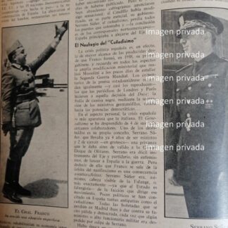 AFICHE RETRO RAMON SERRANO SUÑER ES DESTITUIDO 1942