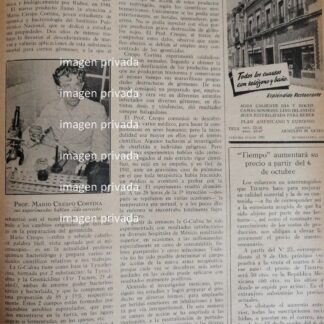 AFICHE RETRO DR. MARIO CRESPO CORTINA Y LA TIROTRICINA 1942