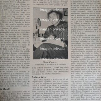 AFICHE RETRO MARC CHAGALL Y CLAUDIO ARRAU EN BELLAS ARTES