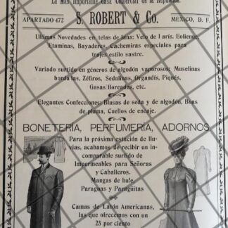 CARTEL ANTIGUO TIENDA EL CENTRO MERCANTIL 1907 -27