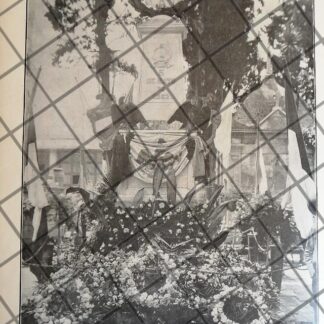 AFICHE ANTIGUO TUMBA DE IGNACIO ZARAGOZA, 1907