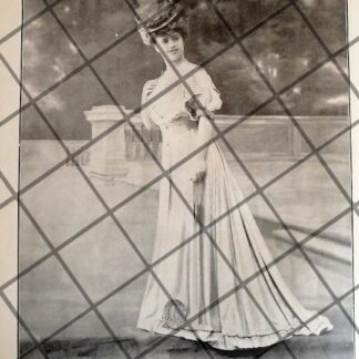 CARTEL PUBLICITARIO ANTIGUO 1907 VESTIDOS  DE CASA DRECOLL