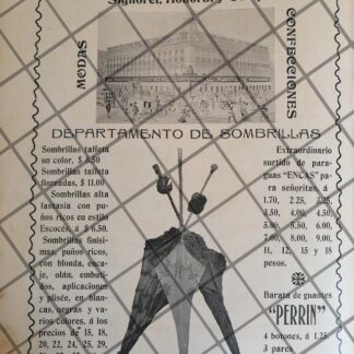 PUBLICIDAD ANTIGUA TIENDA EL PUERTO DE VERACRUZ 1907 /12