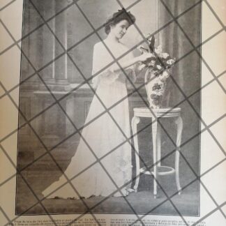 CARTEL PUBLICITARIO ANTIGUO 1907 VESTIDOS MARTIAL & ARMAND 2