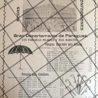 PUBLICIDAD ANTIGUA TIENDA EL PUERTO DE VERACRUZ 1907 /13