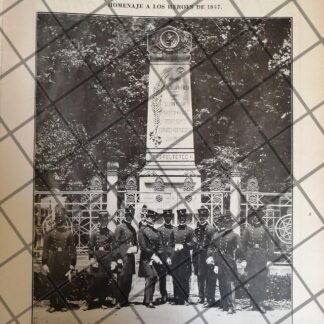PORTADA ANTIGUA 1907 MONUMENTO A LOS NIÑOS HEROES