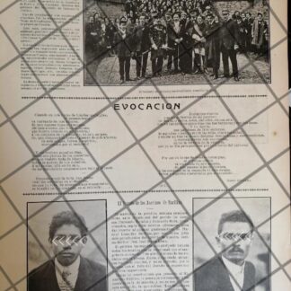 AFICHE ANTIGUO ASESINOS DE MANUEL LISANDRO BARILLAS 1907