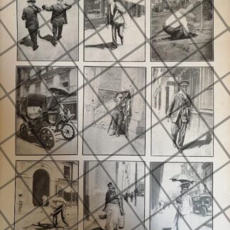 AFICHE ANTIGUO GENTE COMUN DE LA CIUDAD DE MEXICO 1907