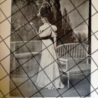 CARTEL PUBLICITARIO ANTIGUO 1907 VESTIDOS MARTIAL & ARMAND 3