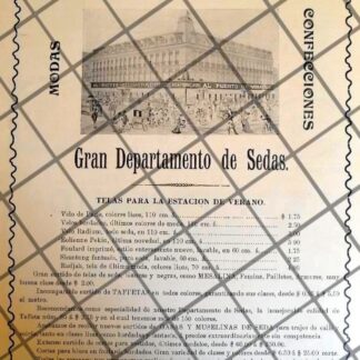 PUBLICIDAD ANTIGUA TIENDA EL PUERTO DE VERACRUZ 1907 /15